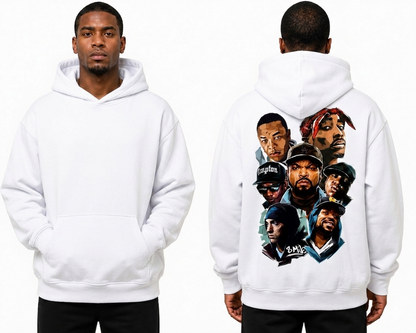 Hip-Hop Legends Graphic Hoodie – Oversized Streetwear Hoodie with Iconic Back Print